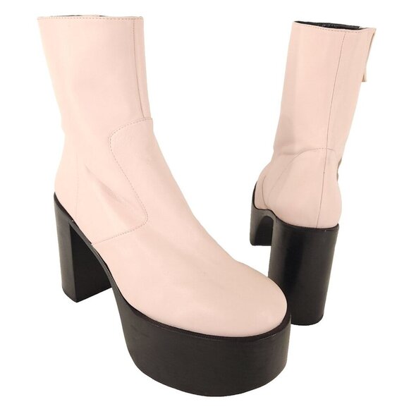 Simon Miller Tommy Edition Raid Boots 44 US 11 Mens Pink Limited Edition $660 - Picture 2 of 14